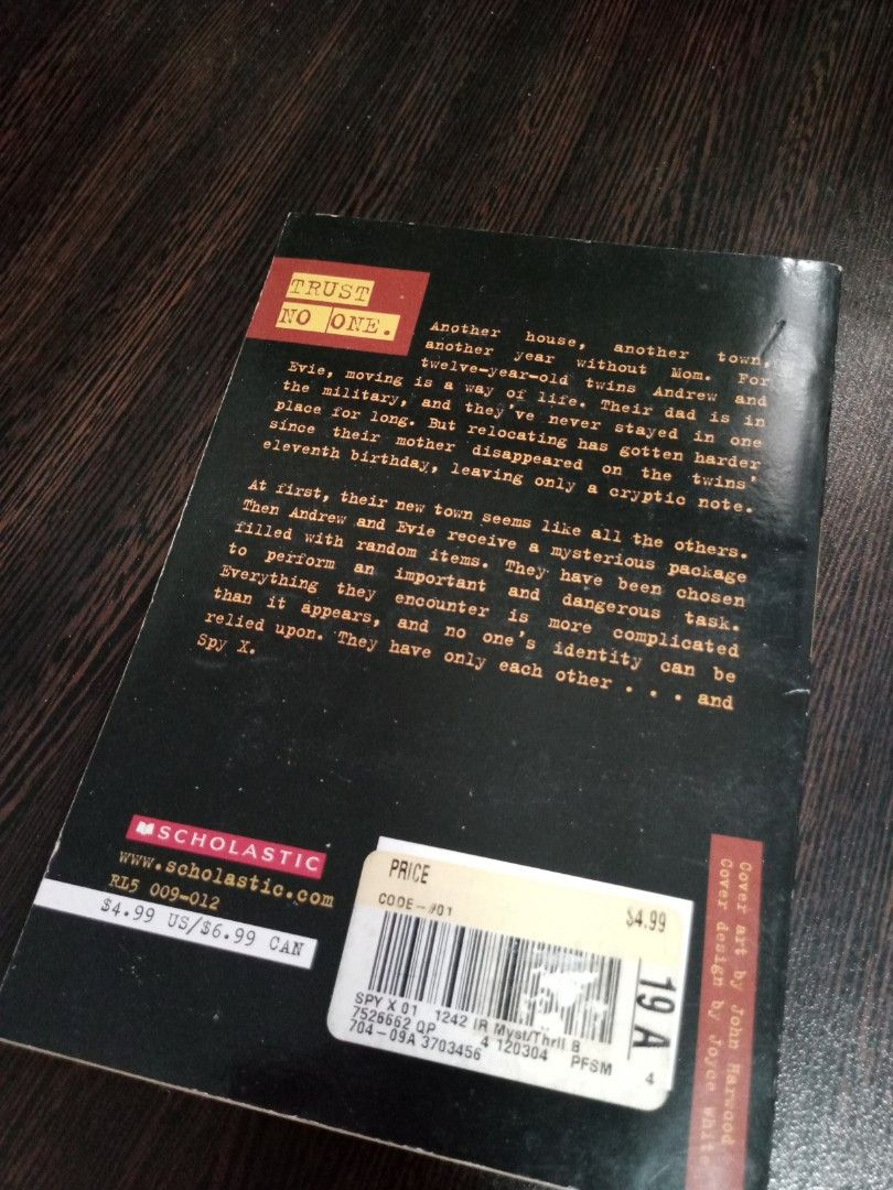 Peter Lerangis Spy X The Code on Carousell