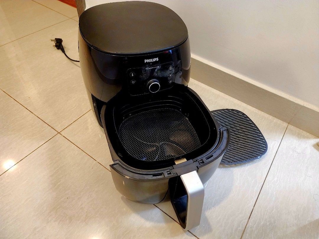 Philips - Airfryer XXL, Twin Turbostar, Avance Collection- Black