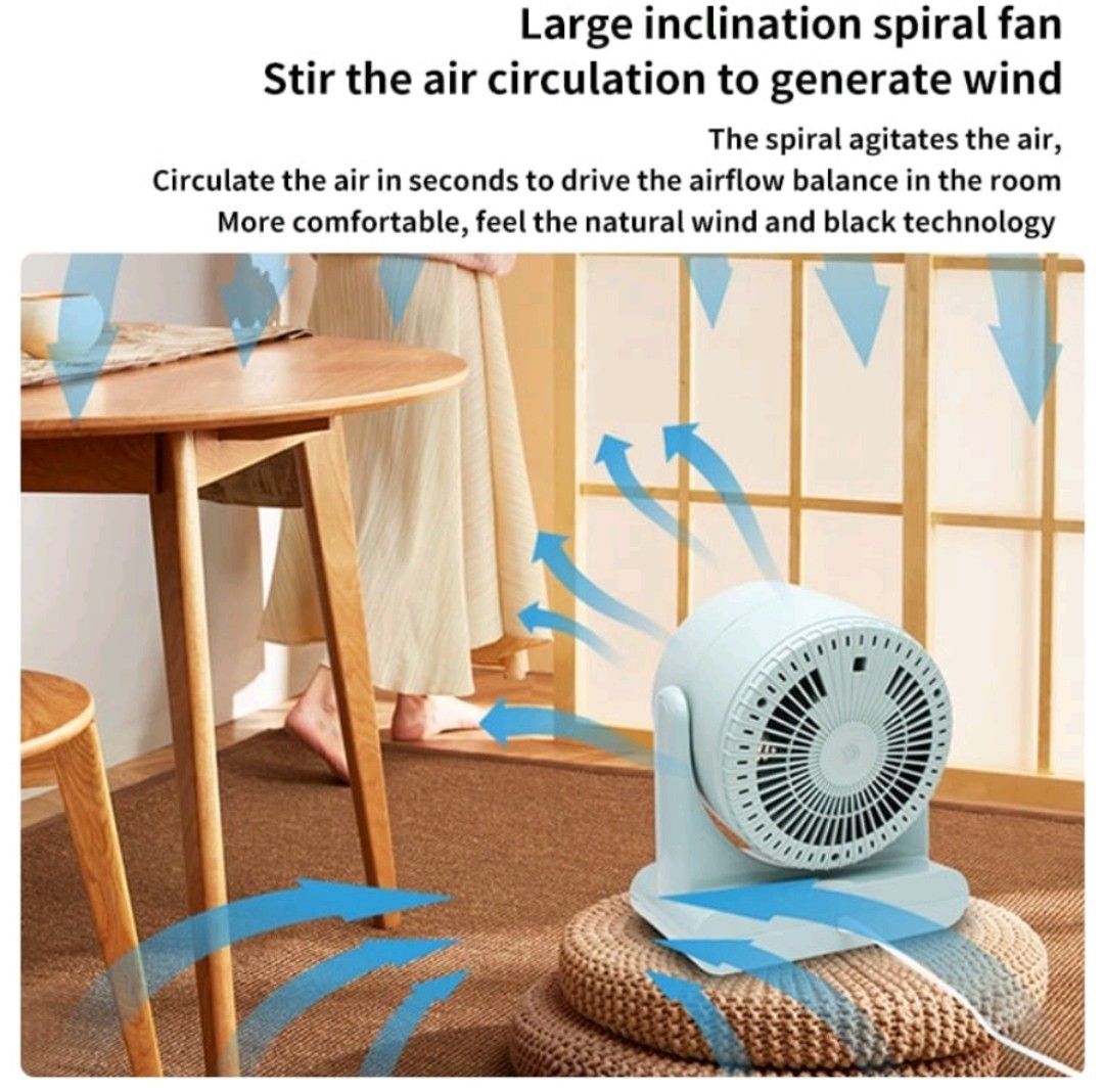 Portable Air circulation fan big size modern style, Furniture & Home