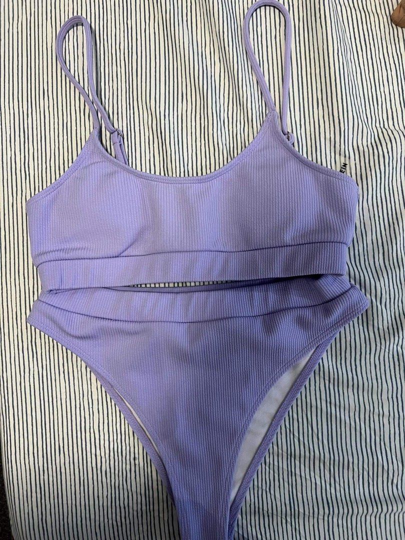 Two Piece Swimsuit, Purple Daisy main image 1