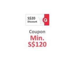 Qoo10 Cart Coupon $20 Off Min Spend $120, Tickets & Vouchers, Vouchers On  Carousell