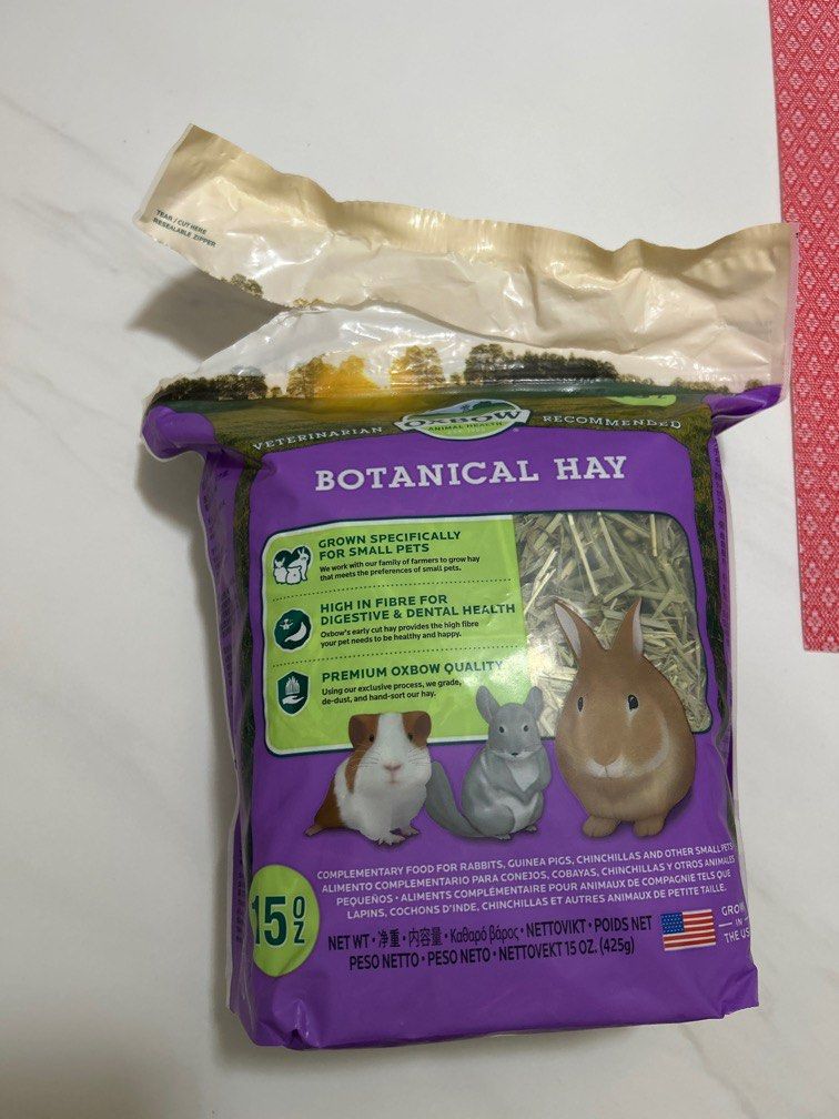 Rabbit food Botanical Hay, Pet Supplies, Pet Food on Carousell
