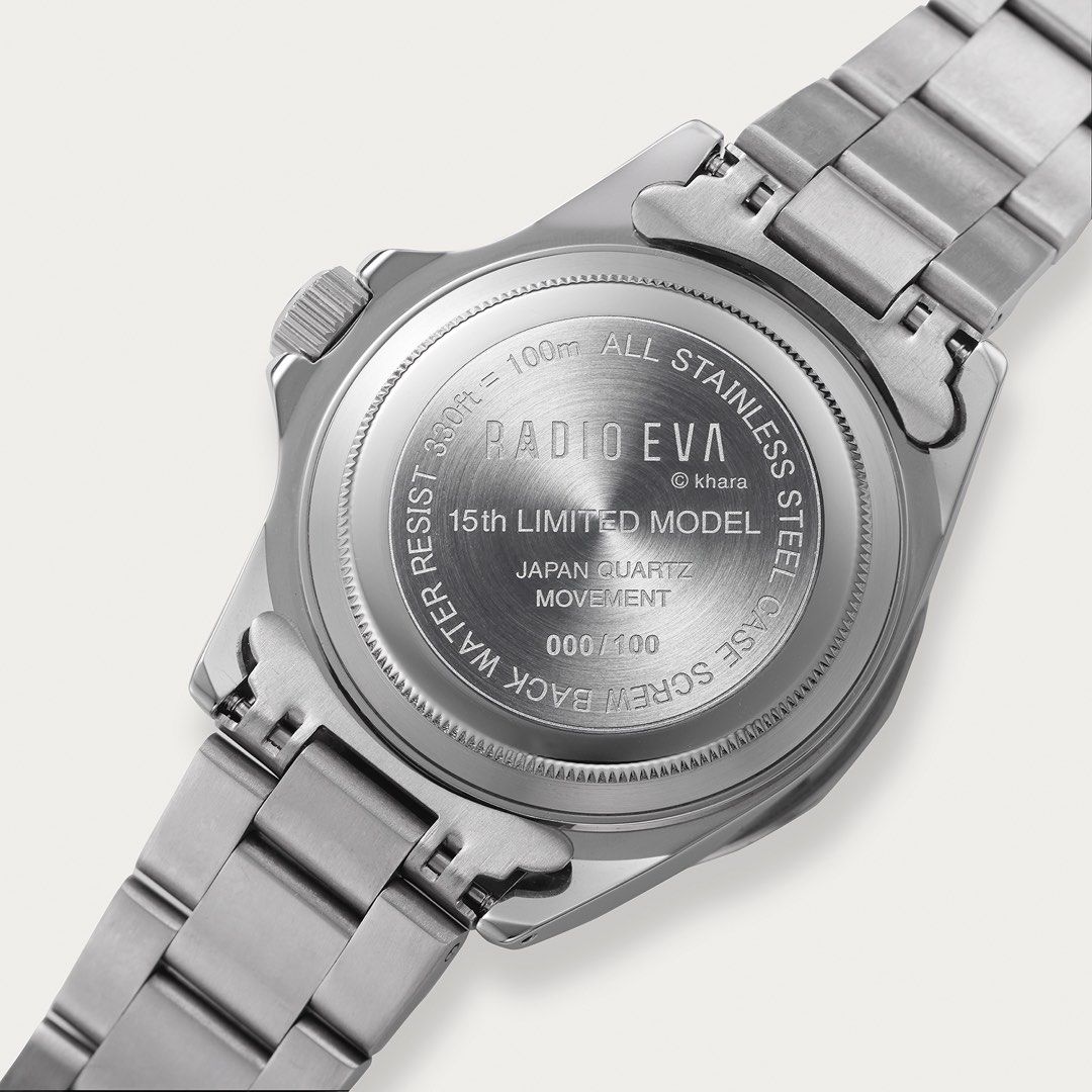 RADIO EVA 新世紀福音戰士15週年紀念限量版手錶EVA BLK SUB β (SILVER