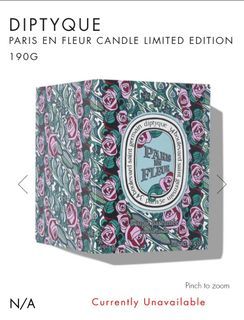 [VERY RARE, LIMITED EDITION] Diptyque Paris En Fleur Scented Candle (190g, Sealed, BNIB)