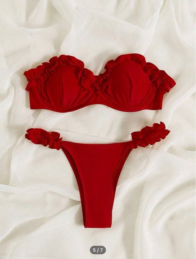 Cute As A Button Swimsuit Red main image 0
