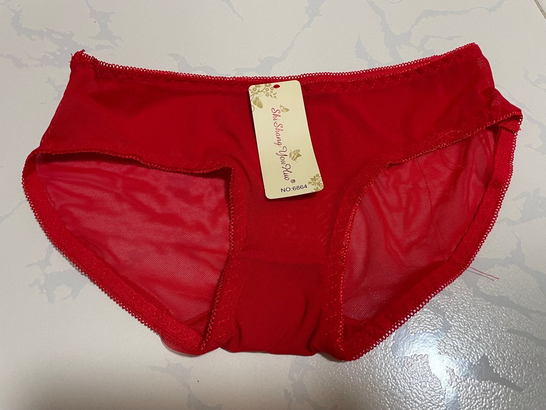 Brand New Chinese New Year 恭喜发财 Red Ladies Underwear Panty. Free Postage,  Women's Fashion, New Undergarments & Loungewear on Carousell