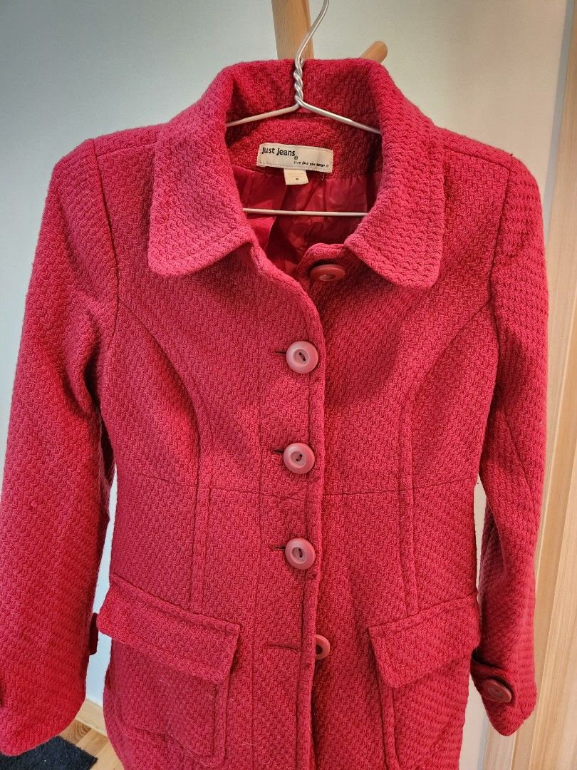 Red winter coat store womens