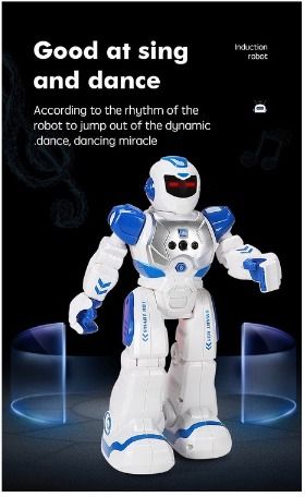 Robot Toys RC Robot for Kids Rechargeable Intelligent Programmable Robot  with Infrared Controller,Remote Control Robots Gesture Sensing Robot, Interactive Walking Singing Dancing 
