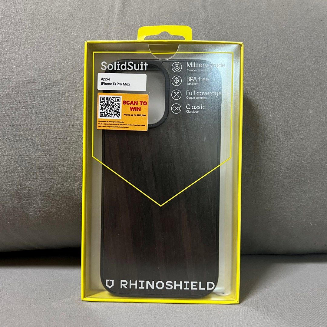 Rhinoshield solidsuit IPhone 13 Pro Max, Mobile Phones & Gadgets, Mobile &  Gadget Accessories, Cases & Sleeves on Carousell