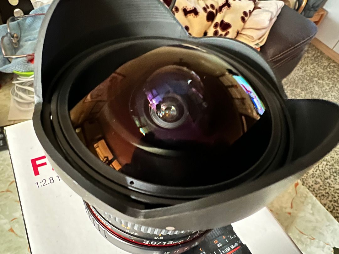 Samyang 12mm F2.8 Fisheye 魚眼EF鏡, 攝影器材, 鏡頭及裝備- Carousell