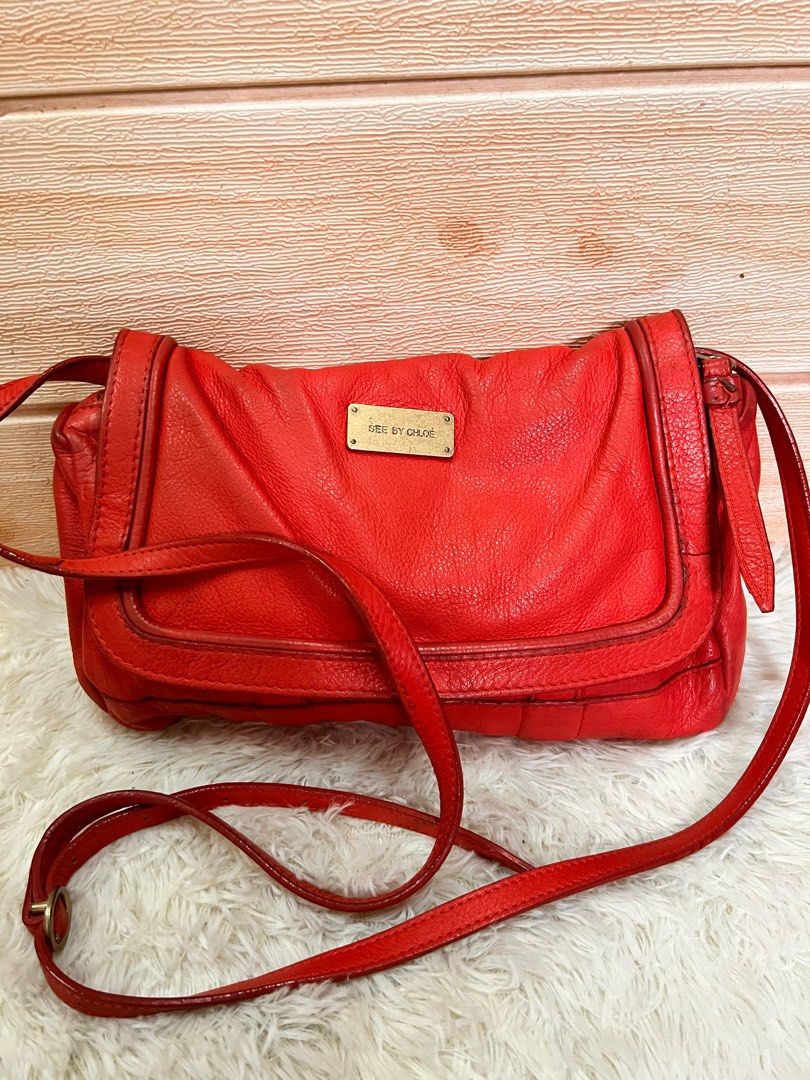 See By Chloe Crossbody bag (Category: Luxury Bags & Wallets) located in Cagayan de Oro. Submitted by riggstuffs (Listing ID 1217516442, Image 1). Description: See By Chloe crossbody bag Soft leather material Exterior leather has no rips at the edges, some signs of use only Interior is clean 8/10 in condition DISCLAIMER: Riggstuffs is not affiliated or assume with the brand posted. All trademarks and copyrights belong solely to the original brand 