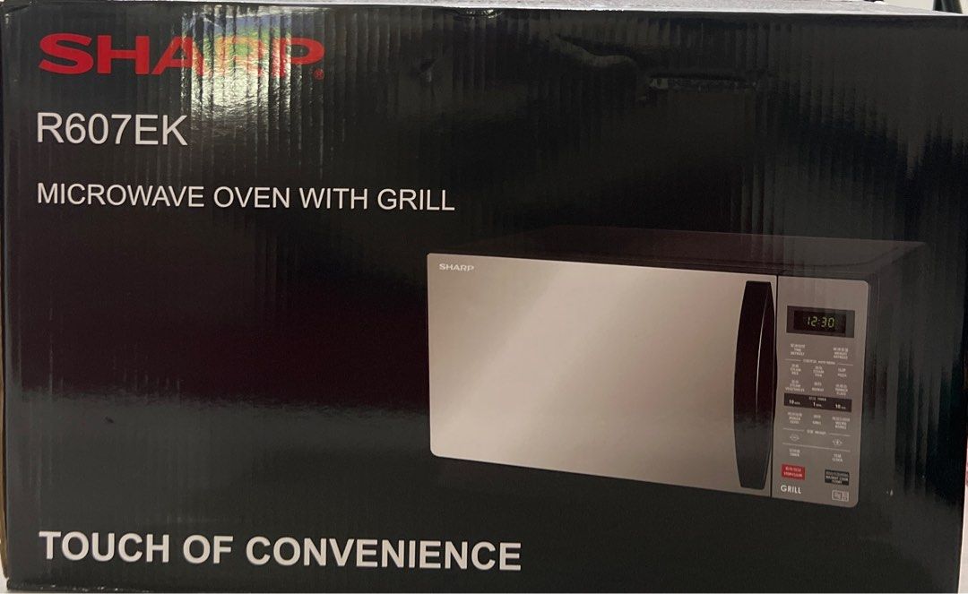 SHARP R607EK microwave oven with grill, TV & Home Appliances, Kitchen