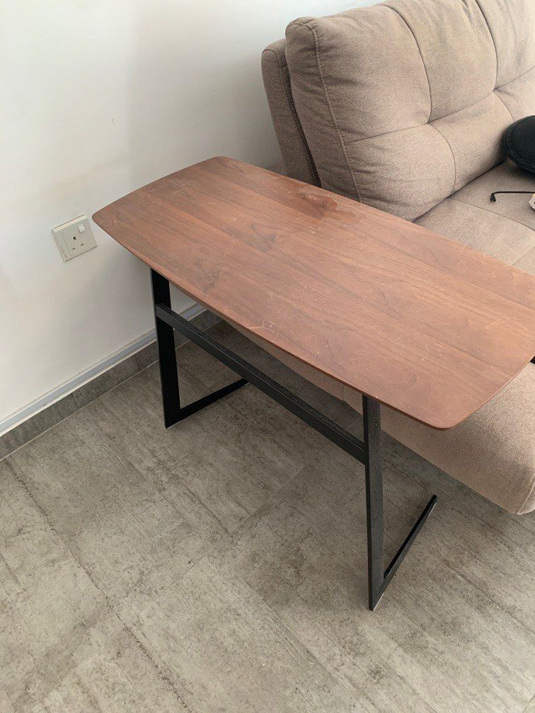 Side Table (Category: Tables & Sets) located in Singapore. Submitted by trayner56 (Listing ID 1217419288, Image 3). Description: Solid wood based side table. Scratches visible on top of table. Bought for $280 Selling for $100 Self collection only .