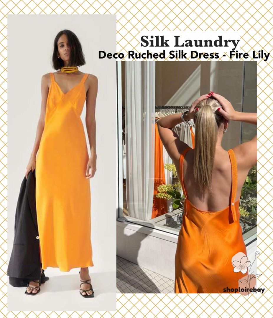 HALTER DRESS FIRE LILY