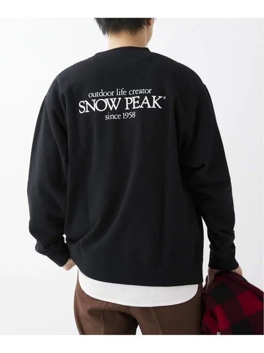 snow peak JOURNAL STANDARD relume 別注Classic Logo Printed 衛衣