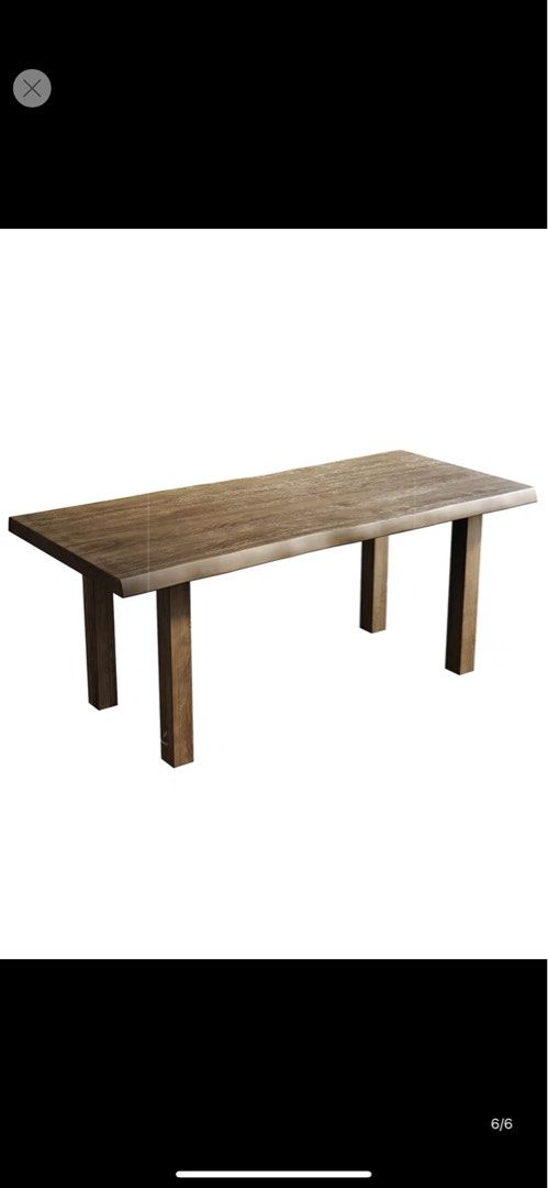 Solid wood table, Furniture & Home Living, Furniture, Tables & Sets on