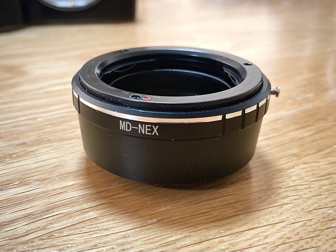Sony Emount to Minolta MD adaptor, 攝影器材, 鏡頭及裝備 Carousell