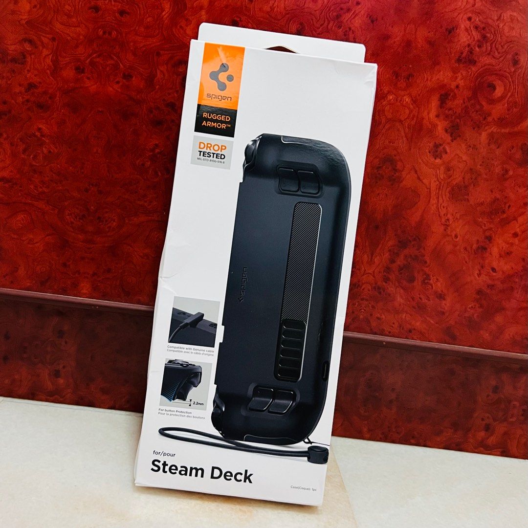 SPIGEN Steam Deck Case Rugged Armor, Video Gaming, Gaming Accessories