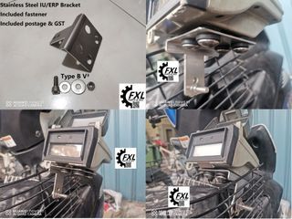 Stainless steel motorcycle IU ERP bracket Universal Mount Type B V³