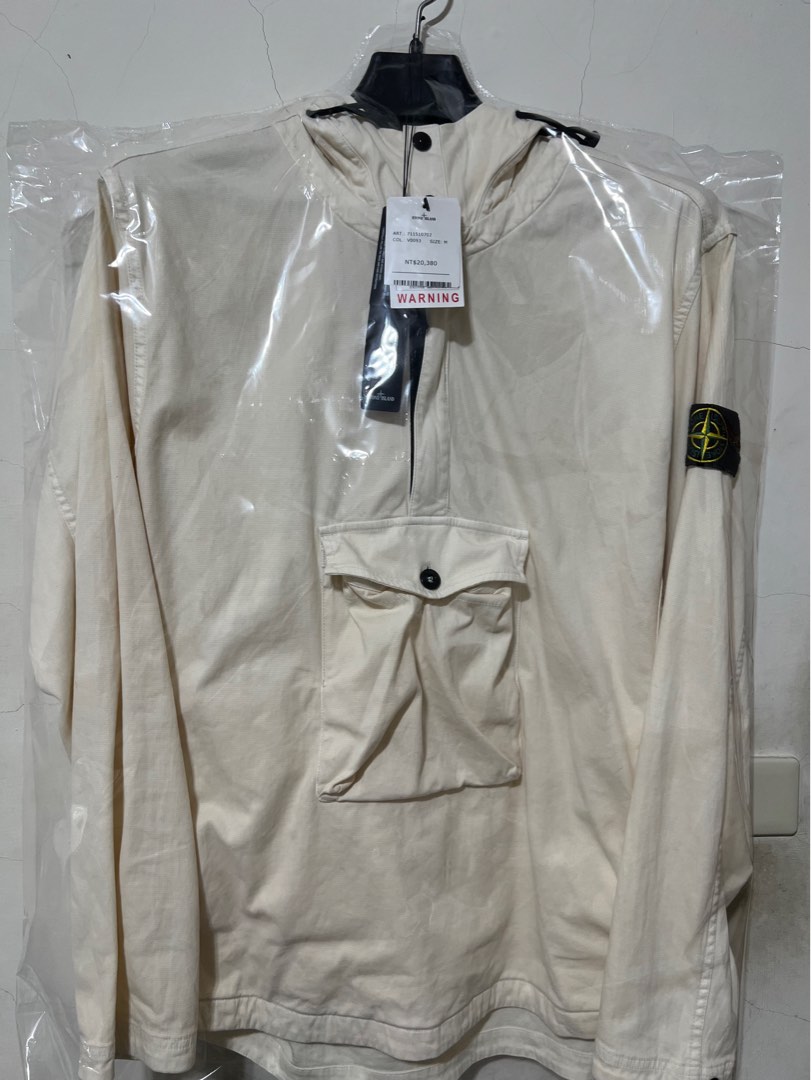 Stone Island 711510702 Old Effect Garment Dyed Popover Shirt M
