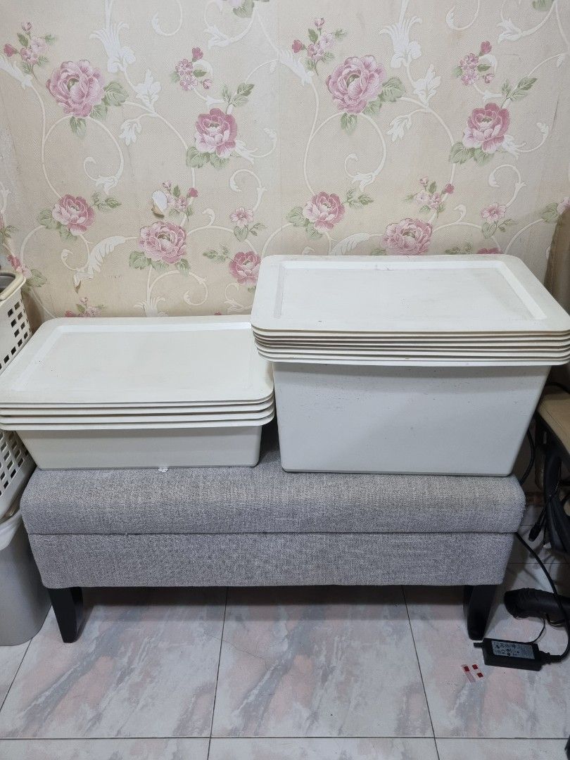 Storage boxes under bed ikea, Furniture & Home Living, Home Improvement