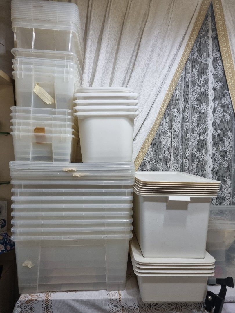 Storage boxes under bed ikea, Furniture & Home Living, Home Improvement