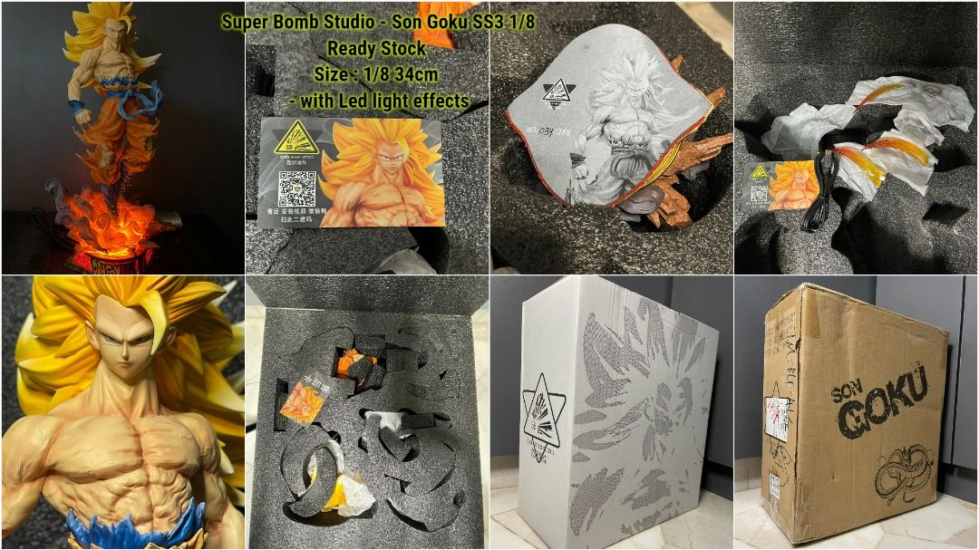 Super Bomb Studio - Dragon Ball Series - Son Goku SS3 1/8, Hobbies