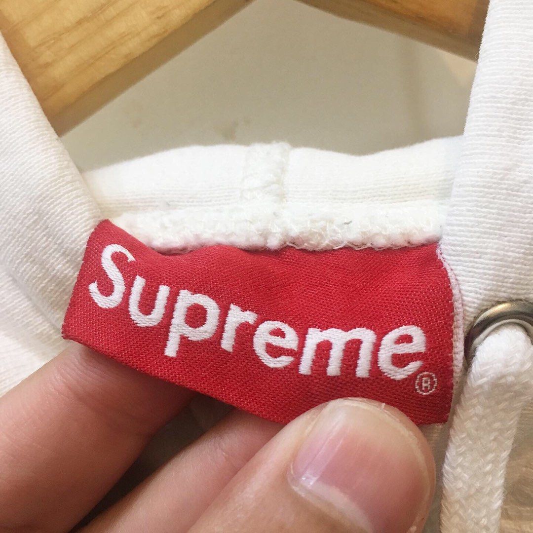 Supreme striped cuff cheap hooded sweatshirt