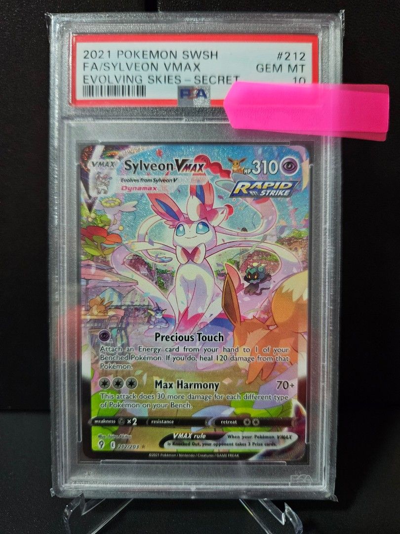 Sylveon Vmax AA Alt Art Alternate Art Evolving Skies PSA 10 Slab