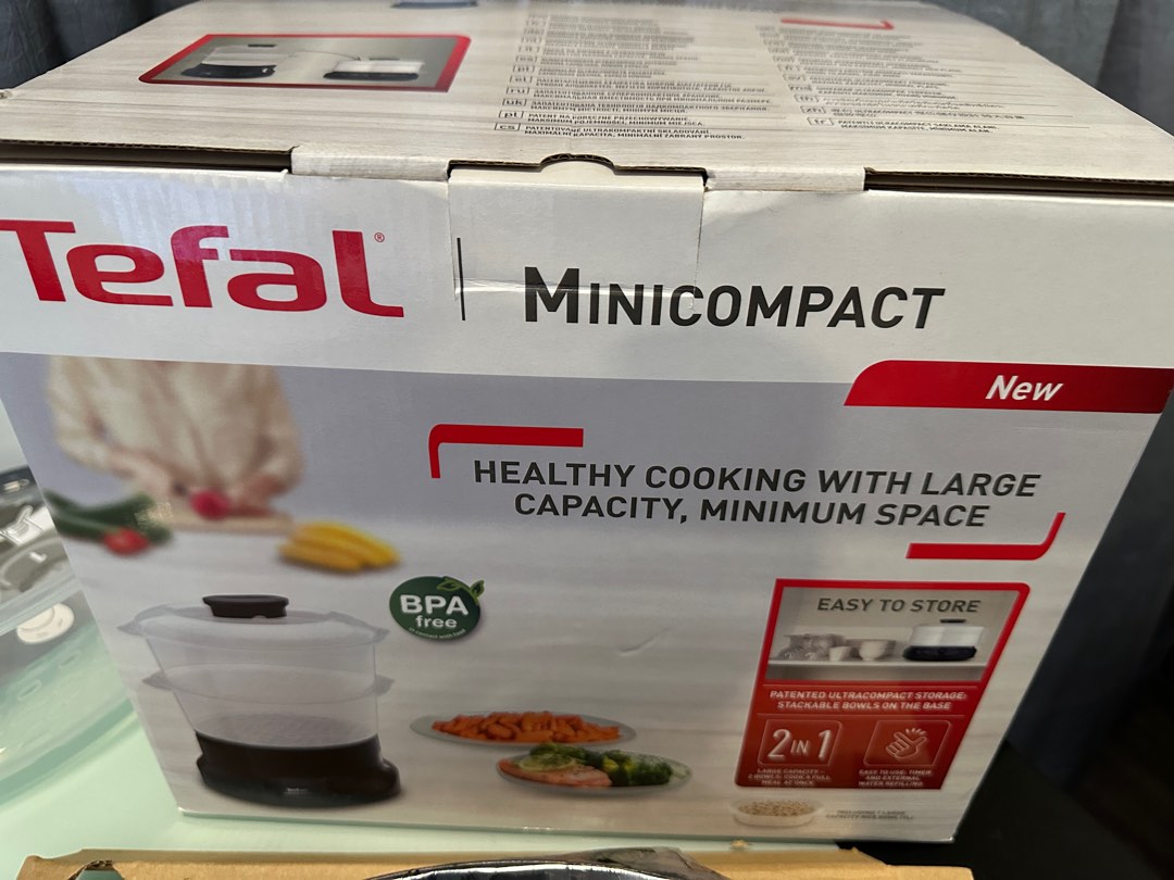 Tefal Mini Compact Steamer VC1398, TV & Home Appliances, Kitchen