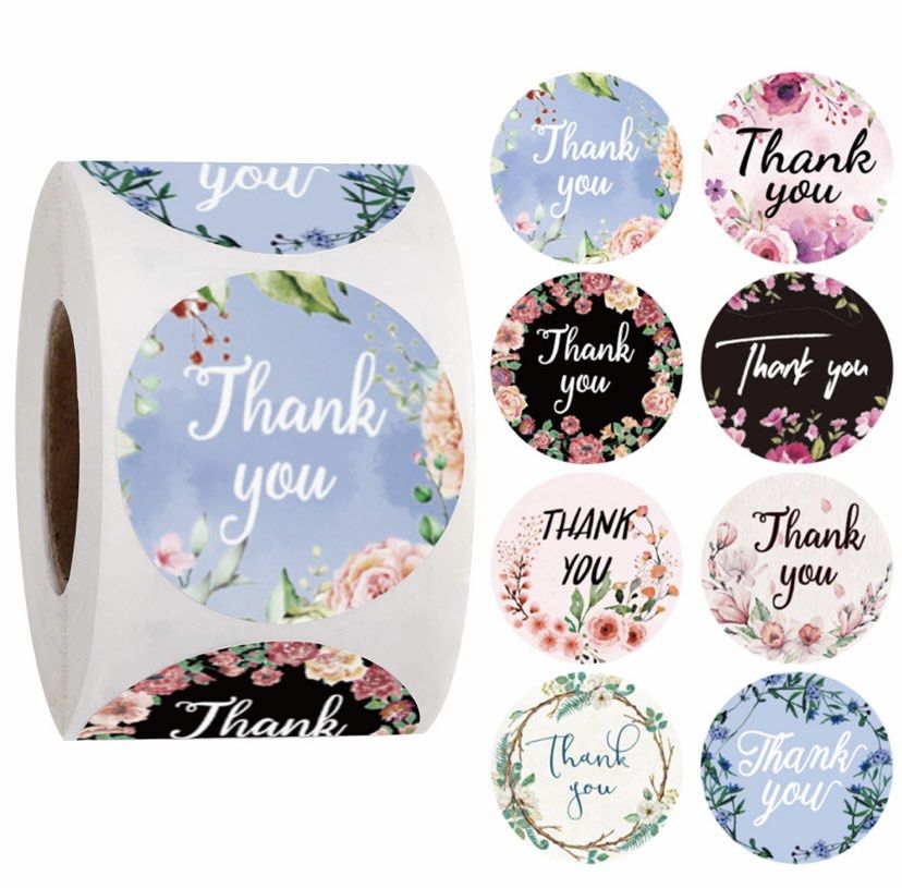 Thank you stickers, Hobbies & Toys, Stationery & Craft, Art & Prints on