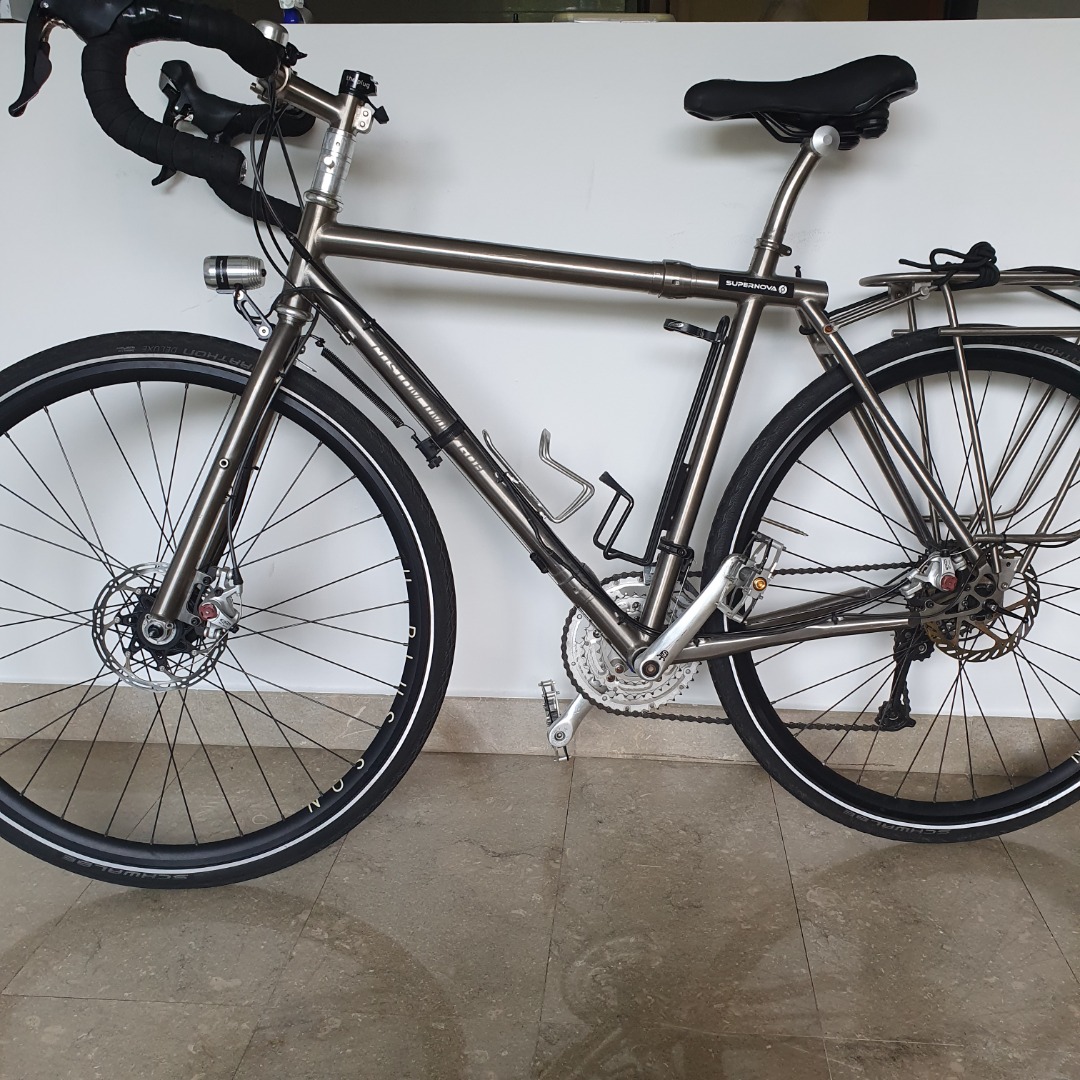 Titanium touring bike outlet