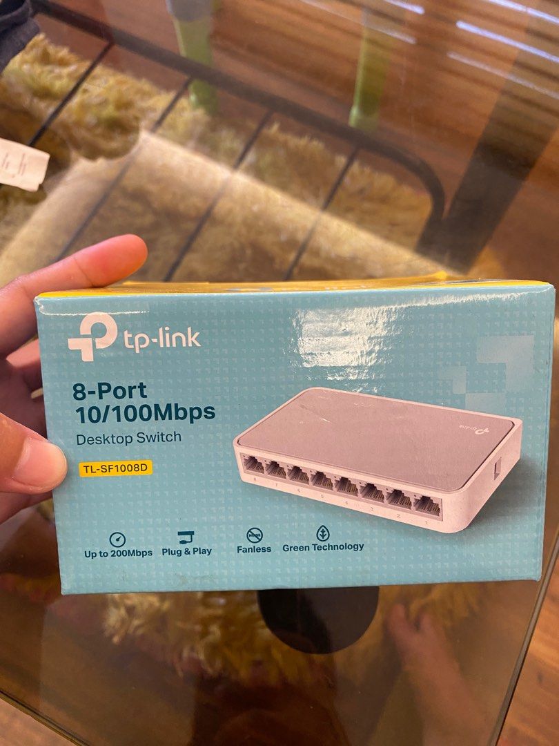 TPLINK 8-PORT 10/100 desktop switch (Category: Networking) located in Taytay. Submitted by jaslynn012 (Listing ID 1217453416, Image 1). Description: TPLINK Desktop Switch 8 Port 10/100 Mbps Nagkamali ng nabili po. Thanks .