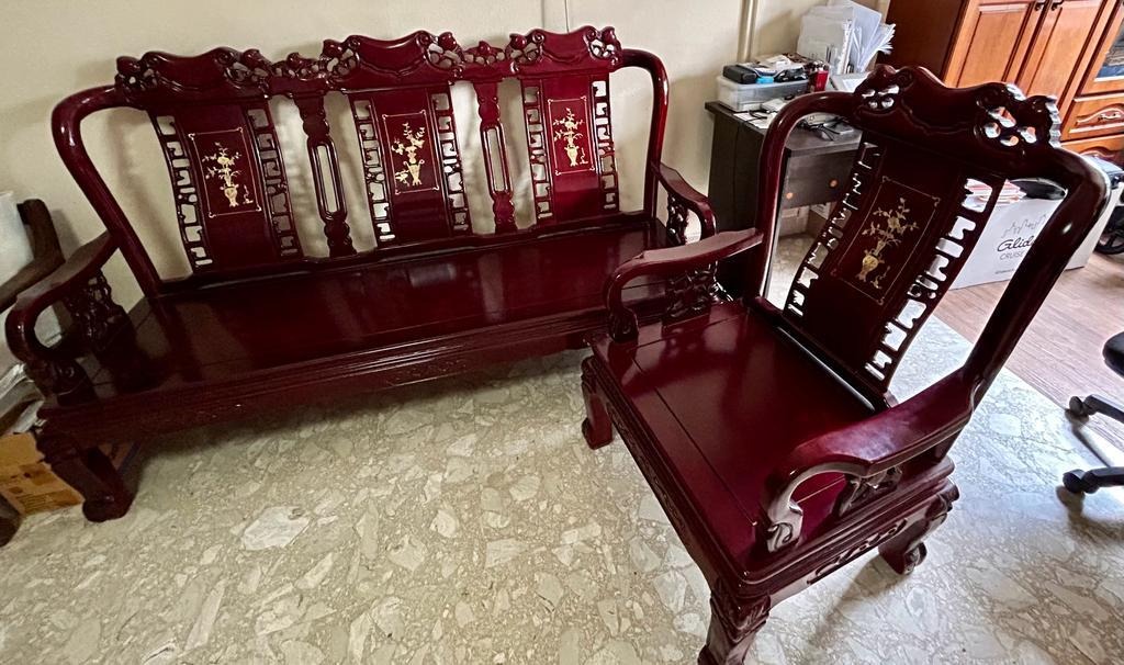 Traditional Chinese Sofa, Furniture & Home Living, Furniture, Sofas on