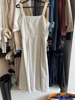 TWL beige linen dress