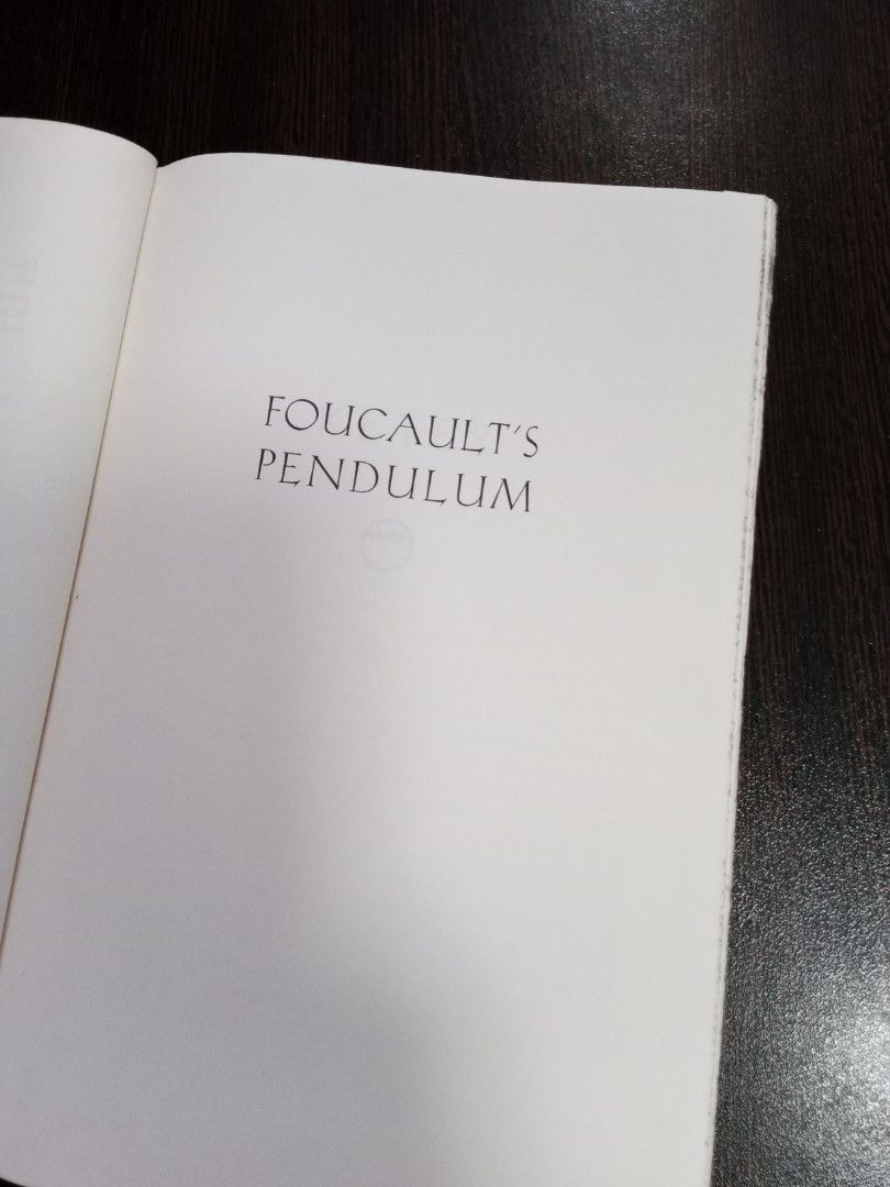 Umberto Eco Foucaults Pendulum Hobbies Toys Books Magazines