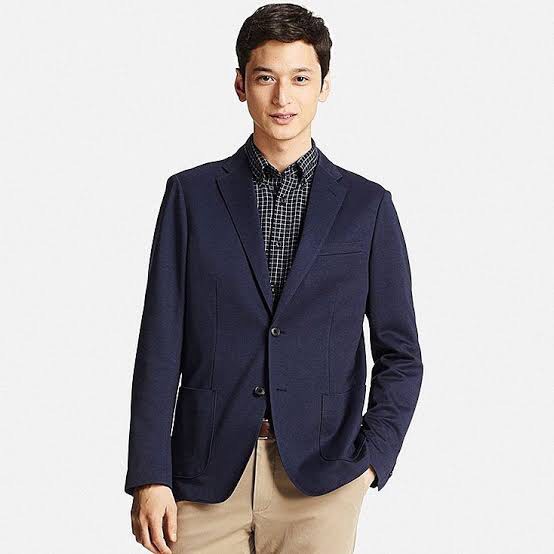 UNIQLO Blazer Comfort Athleisure Coat Jacket Regular Fit Black