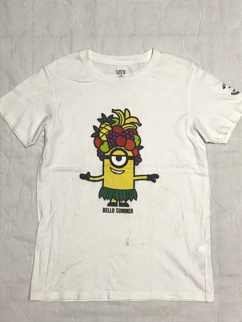 UNIQLO MINION SHIRT (with stains) on Carousell