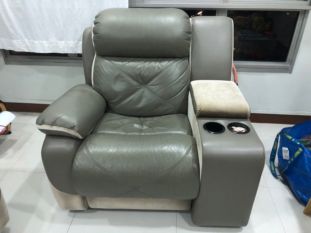 Used Recliner sofa, Furniture & Home Living, Furniture, Sofas on Carousell