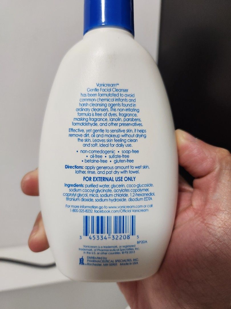 Vanicream Gentle Facial Cleanser, Beauty & Personal Care, Face, Face
