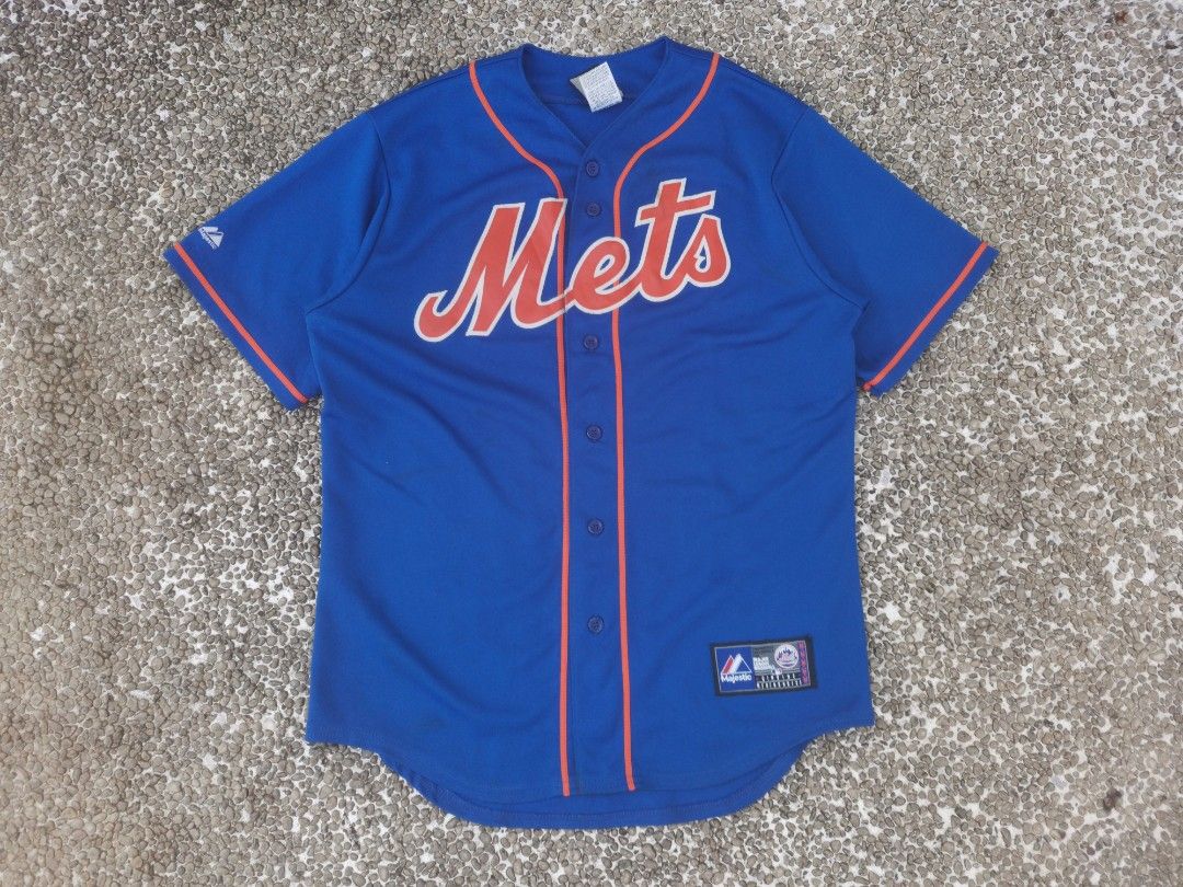 Vintage Majestic Mets Baseball Jersey Men s Fashion Activewear on Carousell