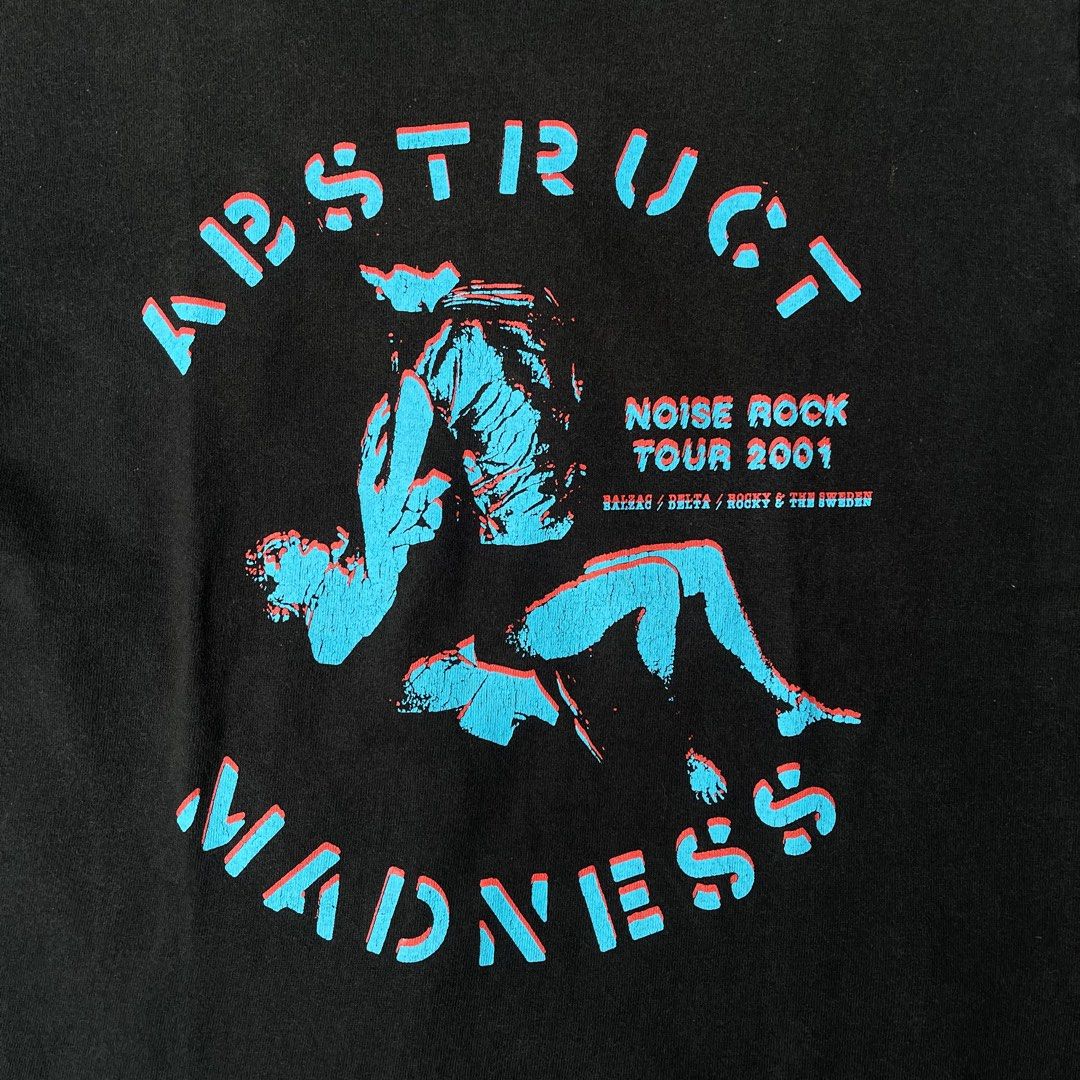 Vintage Y2K Noise Rock Tour 2001, Men's Fashion, Tops & Sets, Tshirts