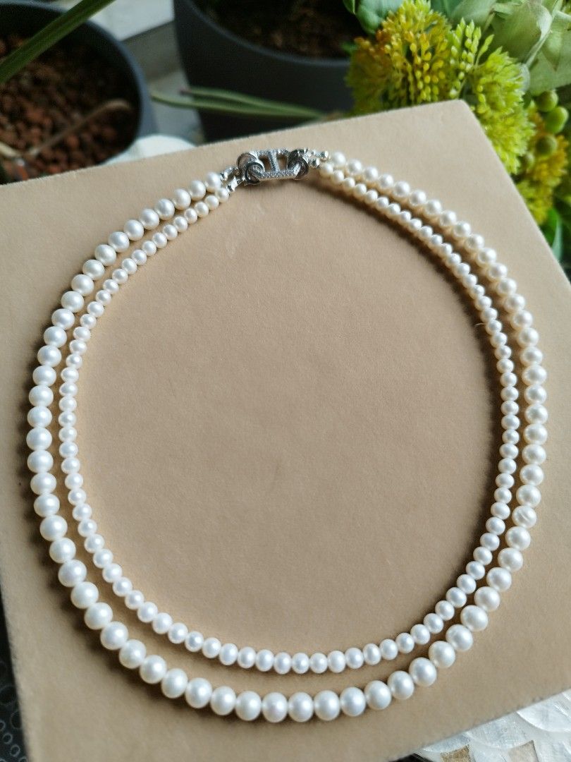 Genuine pearl necklace cheap