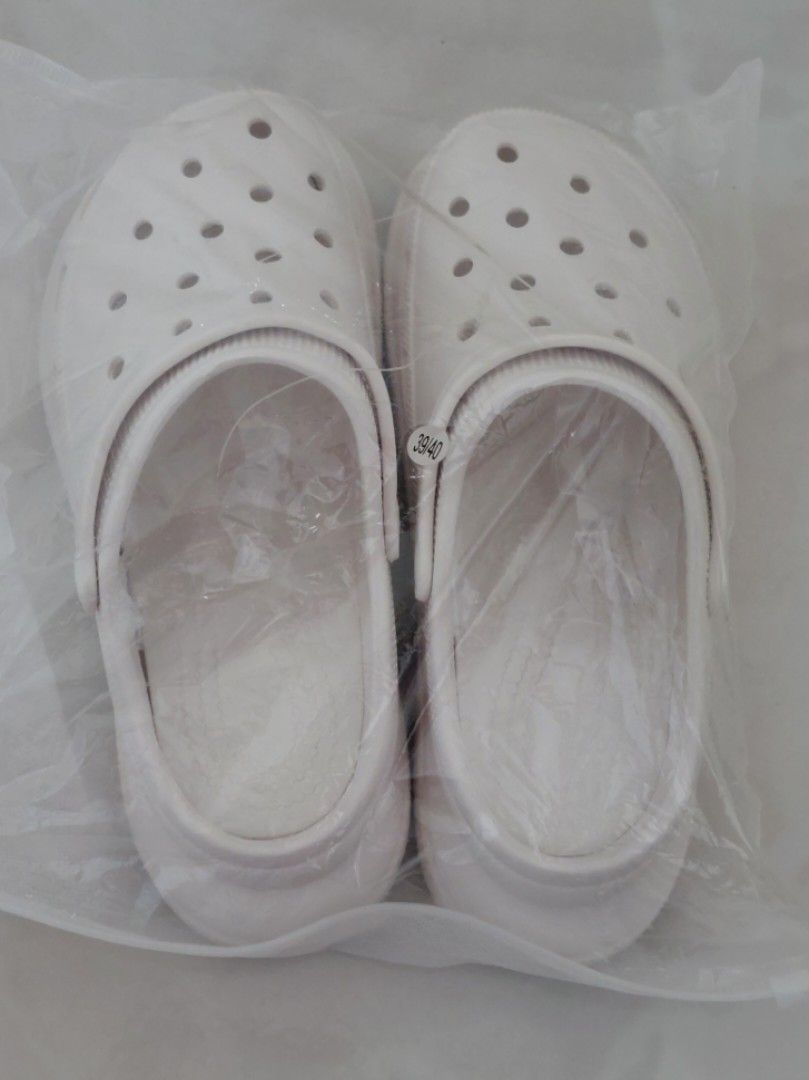 White cheap clogs shoes