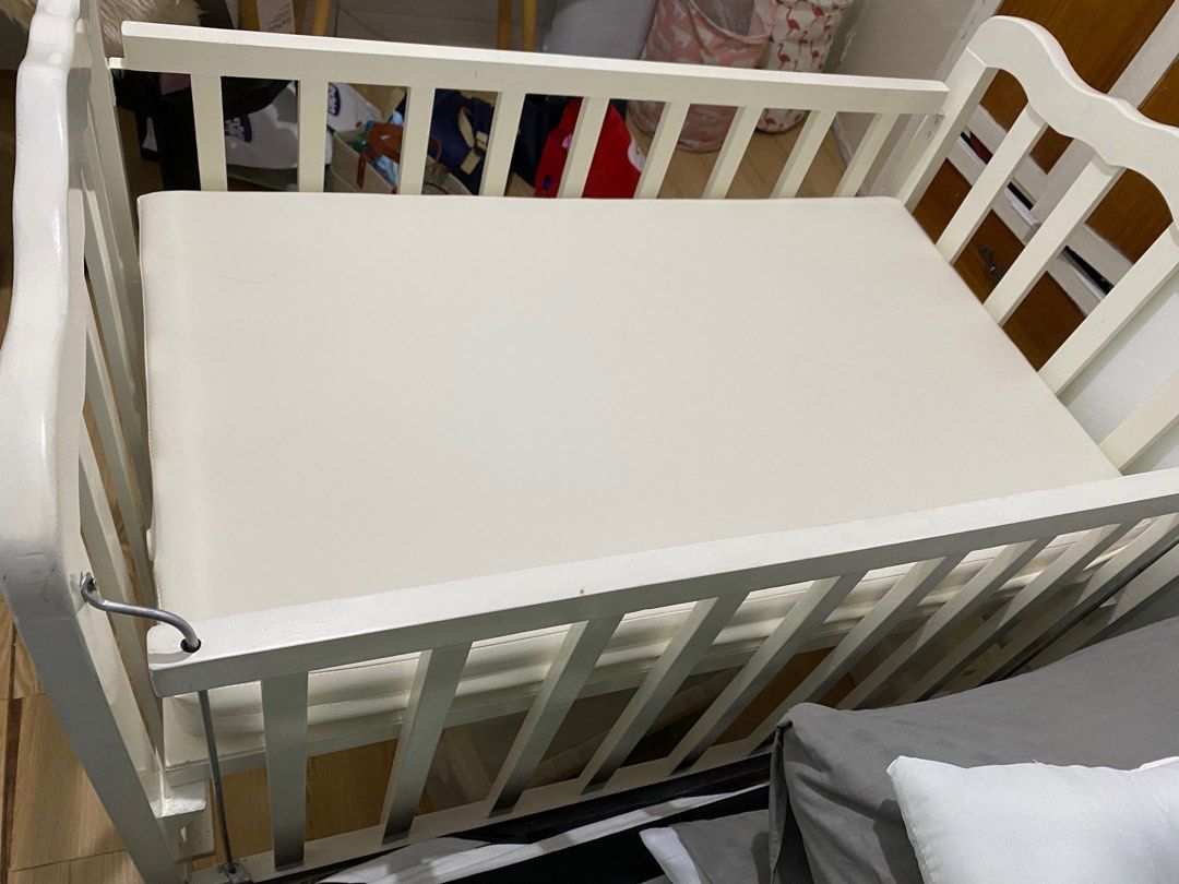 Wooden co sleeper crib, Babies & Kids, Baby Nursery & Kids Furniture