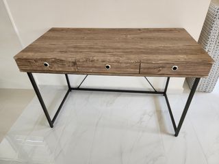 Wooden Table with 3 drawers