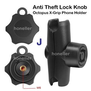 X-Grip Octopus Phone Holder Anti Theft Lock Knob for Motorcycle eBike Bicycle Accessories