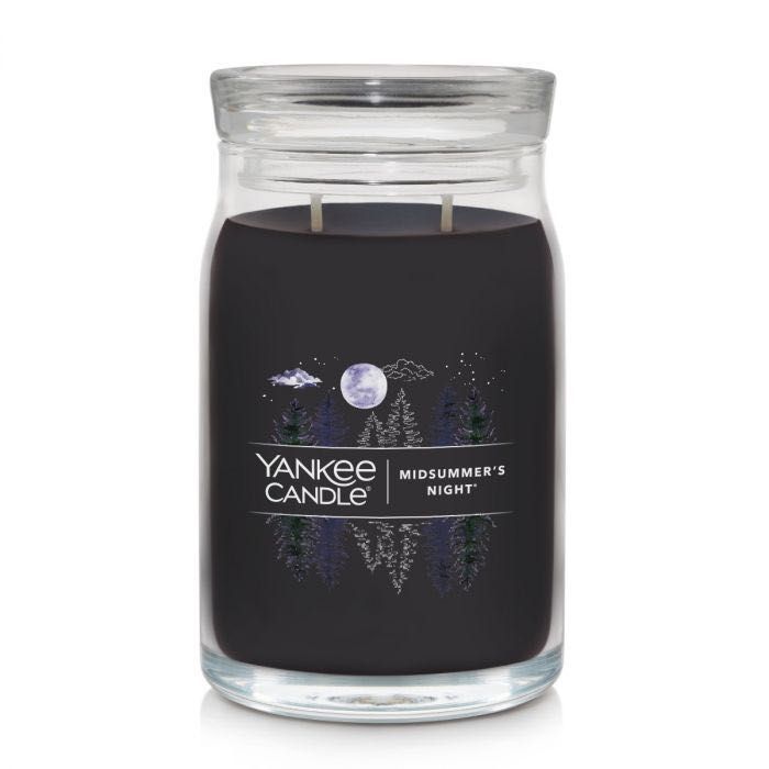Yankee Candle Signature Large Jar (Midsummer's Night) 2-wicks [20oz],  Furniture & Home Living, Home Fragrance on Carousell