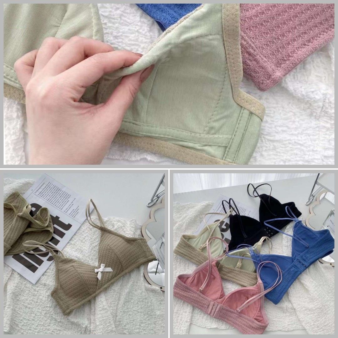 Young Girls Youths Teens Students Adolescents Small Chest Cotton Wireless  Bra