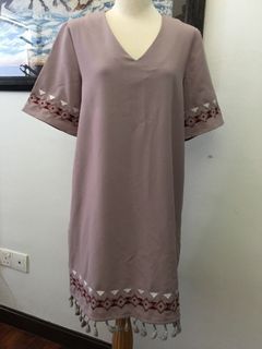Zalora tassle dress